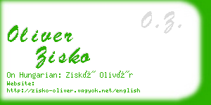 oliver zisko business card